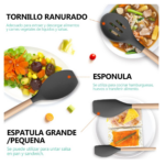 Utensilios Cocina Silicona Set por 12pcs - 457991