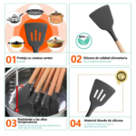 Utensilios Cocina Silicona Set por 12pcs - 457991