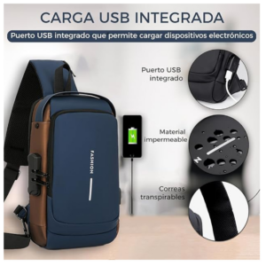 Maleta Antirrobo Puerto Usb Bolso Cruzad - 1122005