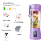 Licuadora Portatil Jugos Y Batidos 380ml - 148597
