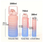 Combo 3 Termos Botella Agua Motivacional - 229784
