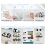 Organizador Adhesivo Baño 5pcs Multi Uso - 1639845
