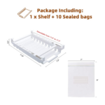 Organizador Nevera + 10 Bolsas Ziplock - 61778