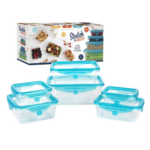 Set x6 contenedore comida tapa Silicona - 154523