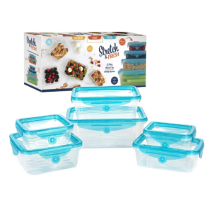 Set x6 contenedore comida tapa Silicona - 154523
