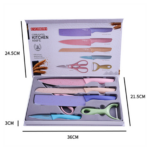 Juego Cuchillos 6 PCS Colores - 193996
