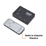 Hdmi Switch Multiplicador Selector 3x1 - 195095