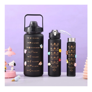 Trio Botella Motivacional Sticker Pines - 120926