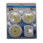 Lampara Luz Led set por 3 con Control - 239578