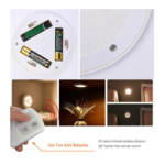Lampara Luz Led set por 3 con Control - 239578