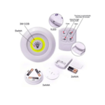 Lampara Luz Led set por 3 con Control - 239578