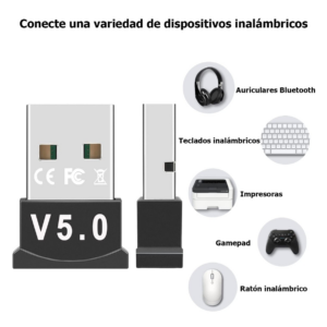 Adaptador Bluetooth Usb 5.0 Pc - 61534