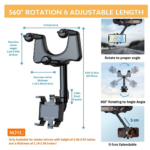 Soporte Holder Retrovisor Carro 360 - 332180
