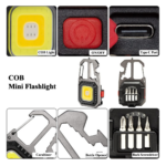 Linterna COB Llavero multifuncion led - 725049