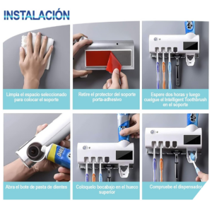 Soporte cepillo dental esterilizador uv - 886185