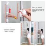 Esquinero Baño 4 niveles 15kg Estante - 392098